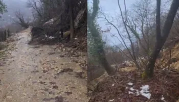 Bie masivi i dherave në Zagori të Libohovës, dëmtohen katër banesa, tre të tjera të pajetueshme