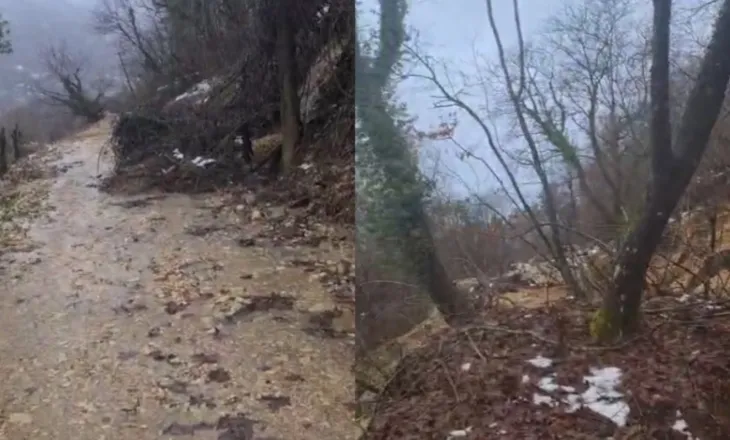 Bie masivi i dherave në Zagori të Libohovës, dëmtohen katër banesa, tre të tjera të pajetueshme
