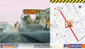 Bllokohet qarkullimi i automjeteve, nis asfaltimi i rrugës “Don Bosko” në qytetin e Shkodrës…