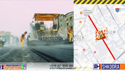 Bllokohet qarkullimi i automjeteve, nis asfaltimi i rrugës “Don Bosko” në qytetin e Shkodrës…