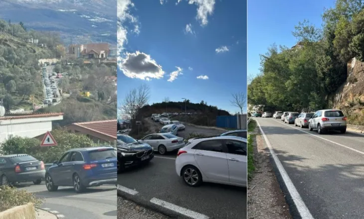 Bllokohet qarkullimi, radhë kilometrike në Dajt për të parë dëborën