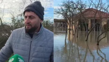 Çahet argjinatura e Semanit/ Qindra hektarë tokë dhe 20 banesa nën ujë, banorët humbin kontaktet me familjarët