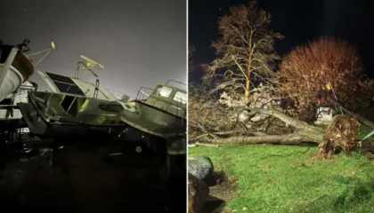 ‘Çmendet’ moti/  Stuhia godet këtë vend, shkakton dëme të shumta në disa zona