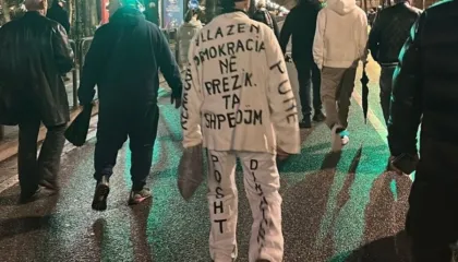 “Demokracia në rrezik, ta shpëtojmë!”/ Qytetari merr vëmendjen në protestën e PD (Foto)