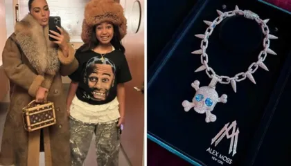 Diamante, luks dhe stil ekstrem: North West trondit rrjetin me dhuratën marramendëse nga Kim Kardashian