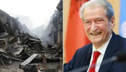 Djegia e bizneseve në tregun e “5 Majit”, Berisha akuza të forta: Mafia e betonit i vuri flakën për të ndërtuar kulla