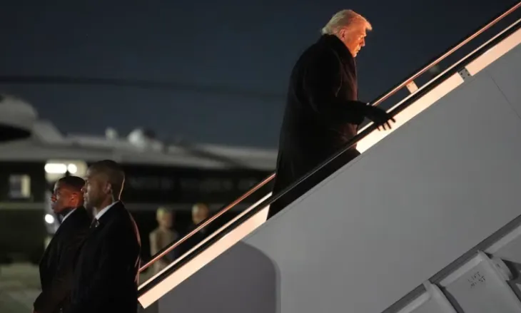 Donald Trump niset drejt Davos, avioni “Air Force One” pëson defekt, kthehet në mes të rrugës