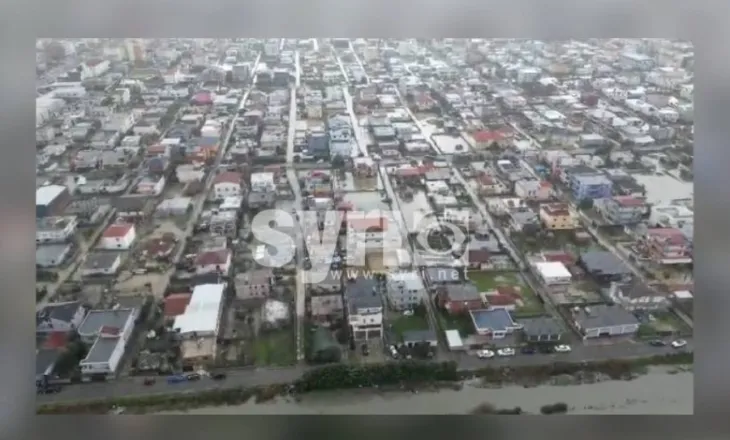 Dramatike – Pamjet me DRON/ Zona e kënetës në Durrës nën pushtetin e ujit, 19-milionë euro për hidrovorin të çuara dëm