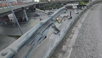 Durrës / Pamjet e mëngjesit të sotëm zbulojnë momentet e frikshme të aksidentit te ‘Ura e Dajlanit’