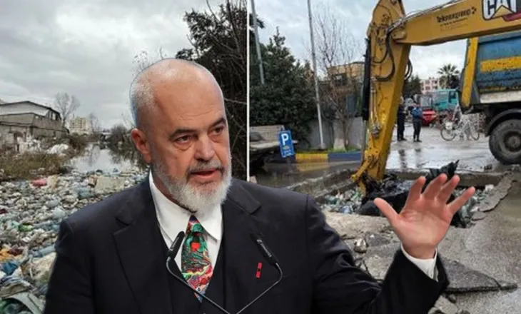 Durrësi i përmbytur/ Rama nxjerr pamjet: Plehrat kanë taposur grykat e kanaleve, s’kanë arritur dot në det