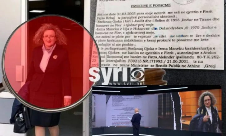 E dënuara Irena Gjoka zgjedh të dënuarin Ben Meçaj, për ta mbrojtur në TV. Dosja, si u kacafyt me çunin e Arben Grorit