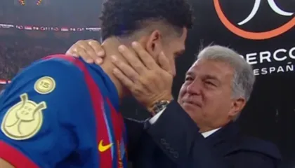 Edhe guri…do të qante! Skena prekëse, presidenti i Barcelonës i pëshpëriti Araujos: Të thashë se gjithçka do të shkonte mirë