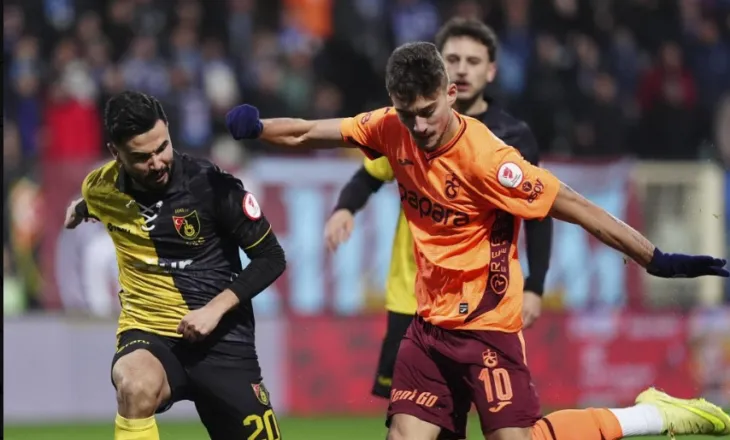 Ernest Muçi në super formë, sulmuesi kuqezi gjen golin e radhës me Trabzonspor. Këtë herë në Kupë (video)