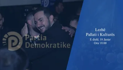 Ervin Salianji takim me strukturat e PD-së në Lezhë të dielën: Qëllimi është bashkimi i opozitës dhe rotacioni