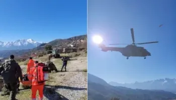 Fëmija goditet nga mushka në kokë, niset me helikopter drejt spitalit sepse rruga është e prishur