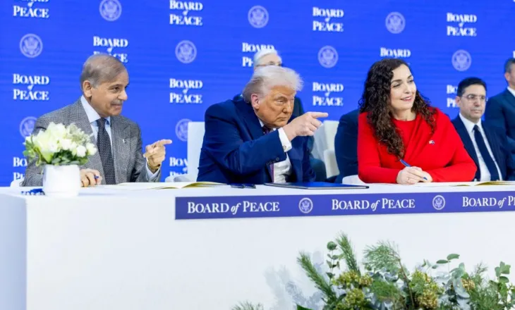 Firmosja e Bordit të Paqes në Davos, Osmani: Kur Amerika udhëheq, paqja është gjithmonë më e sigurt!