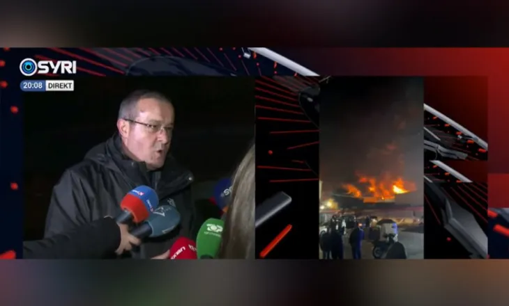 Flakët përfshijnë magazinën tek tregu i rrobave të përdorura në Tiranë, Prefekti: Zjarri është masiv