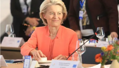 Forumi i Davosit, Von der Leyen: Duam të punojmë me SHBA
