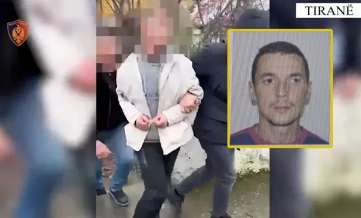 FOTO/ Hyri i maskuar dhe me thikë në dorë, ky është autori i dyshuar i grabitjes së supermarketit në Tiranë