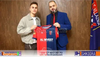 FOTOLAJM – Kevin Dodaj rikthehet tek Vllaznia, talenti kuqeblu i huazuar deri në fund të sezonit…