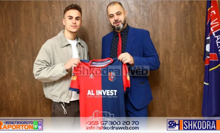 FOTOLAJM – Kevin Dodaj rikthehet tek Vllaznia, talenti kuqeblu i huazuar deri në fund të sezonit…