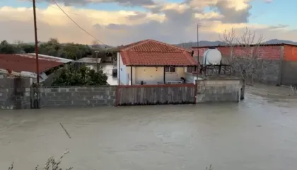 Fshati Bishan nën pushtimin e ujit, shteti mungon! Banorët: Na u mbyt bagëtia, na mbetet të marrim rrugët e emigrimit