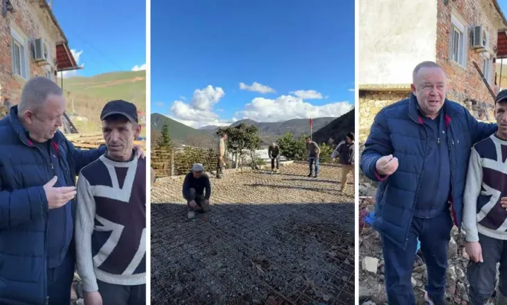 Gjergj Luca dhe vepra e parë humane e “Fondacionit Rozafa”, ndërtimi i shtëpisë së rrënuar nga reshjet të lulishtarit