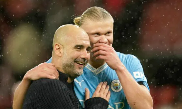 Guardiola urdhëron lojtarët e Mançester Sitit të furnizojnë me topa Halandin që të shënojë më shumë