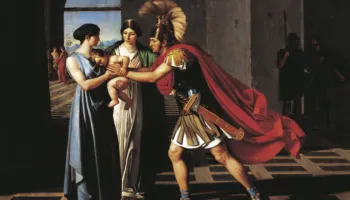 Hektori dhe Andromaka, modeli i çiftit jo-triumfues në mitologji