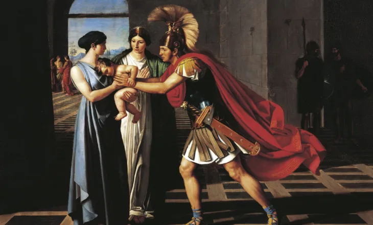 Hektori dhe Andromaka, modeli i çiftit jo-triumfues në mitologji