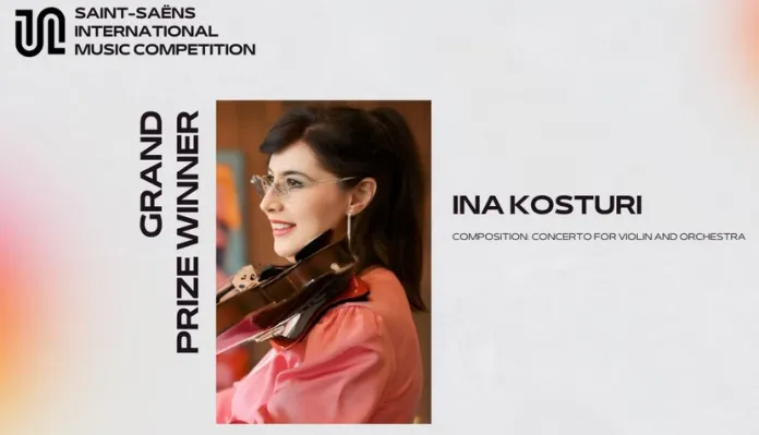 Ina Kosturi nderohet me Çmimin e Madh në Saint-Saëns International Music Competition në Angli