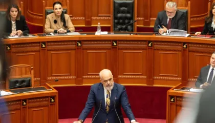 Ja kulisat e seancës për votimin e marrëveshjes të Trump në Kuvend, Edi Rama largohet i nevrikosur dhe nuk voton…