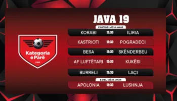 Java e 19-të e Kategorisë së Parë, Skënderbeu, Laçi dhe Pogradeci luajnë në transfertë