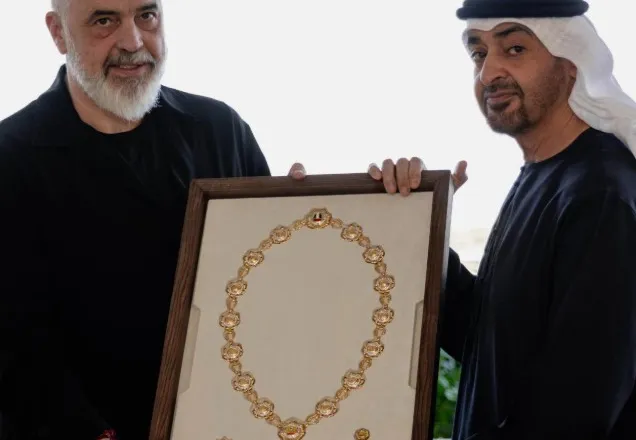 Kryeministri Rama nderohet me medalje në Abu Dhabi: Respekt e vlerësim për mua dhe Shqipërinë