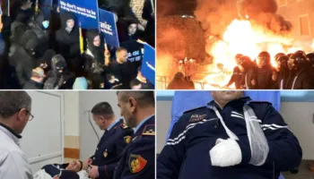 Kryeministri Rama reagon pas protestës së dhunshme të opozitës: Shteti nuk përkulet nga dhuna dhe vandalizmi, solidaritet me policët e plagosur