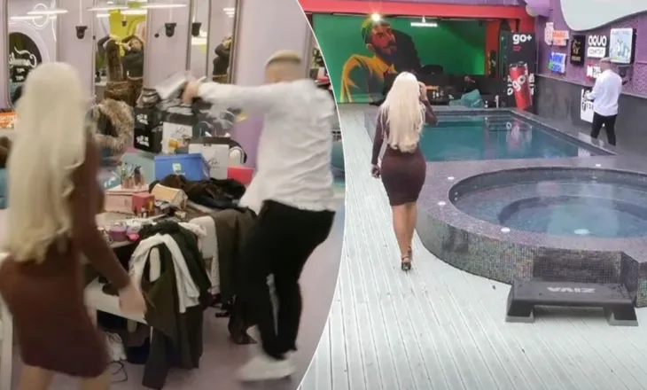 Labi i merr gjërat personale Benitës dhe largohet drejt pishinës, publiku ia kritikon lojën