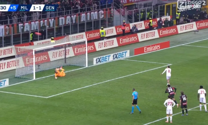 Leao dhe penalltia e humbur shpëtojnë Milanin nga turpi, Genoa-s i ikën fitorja nga duart në shtesë (video)