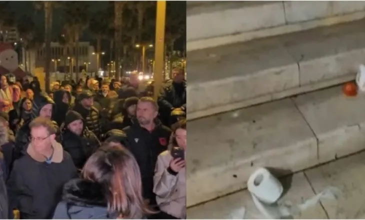 Letra higjienike dhe domate drejt Bashkisë/ Qytetari: Balluku, Ceno Klosi dhe Spartak Kovaçi vodhën 35 mln euro!