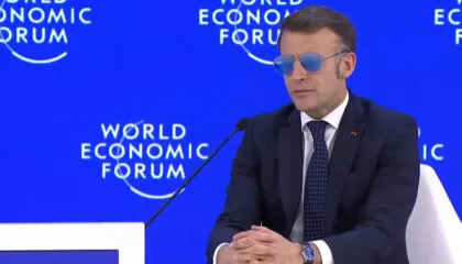 Macron, ndryshe në Davos