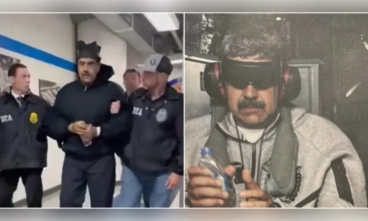 Maduro dërgohet në New York, Presidenti i Venezuelës shfaqet me pranga në duar i rrethuar nga agjentët (VIDEO)