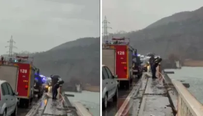 Makina përfundoi në Liqenin e Vaut të Dejës, arrestohet shoferi