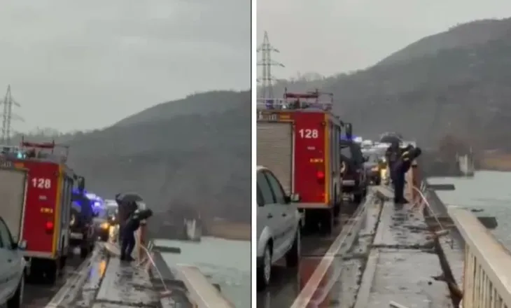 Makina ra nga ura dhe përfundoi në liqen, arrestohet shoferi, një prej pasagjerëve dërgohet te Trauma