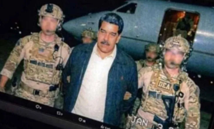 Me pranga në duar, i shoqëruar nga agjentët e DEA, Maduro i përshëndet dhe i uron për Vitin e Ri
