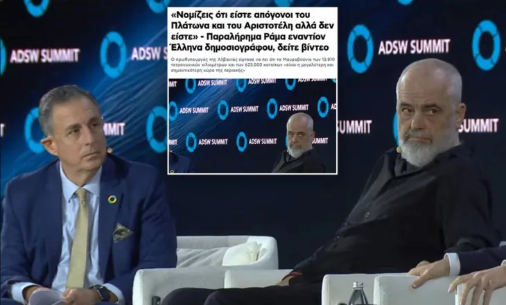 “Mendon se je pasardhës i Platonit dhe Aristotelit, por jo”,media greke “kryqëzon” Ramën: U tall me gazetarin tonë se..