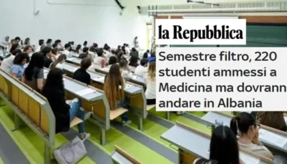 Menduan se do studionin mjekësi në Romë, 220 të rinj italianë përfundojnë në Shqipëri