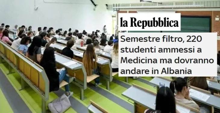 Menduan se do studionin mjekësi në Romë, 220 të rinj italianë përfundojnë në Shqipëri