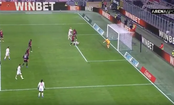 Milan befasohet nga Genoa në pjesën e parë, kuqezinjtë i ndëshkon produkti i tyre (video)