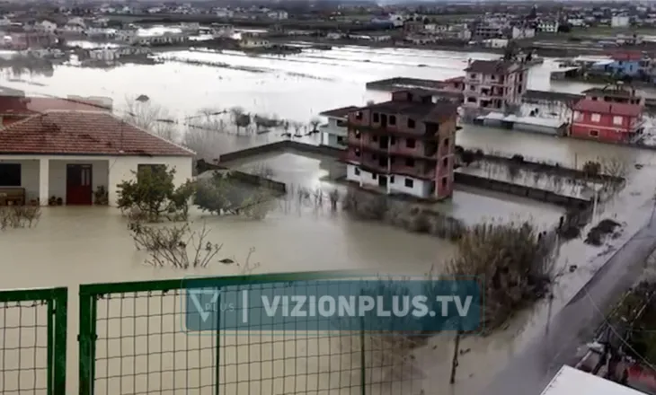 Moti i keq në vend, Jube dhe Katundi i Ri nën pushtetin e ujit! Pamjet me dron
