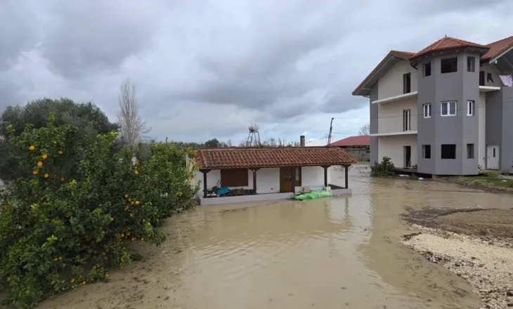 Moti i keq prek edhe Fierin, 27 banesa nën pushtetin e ujit nga dalja e lumit Vjosë nga shtrati