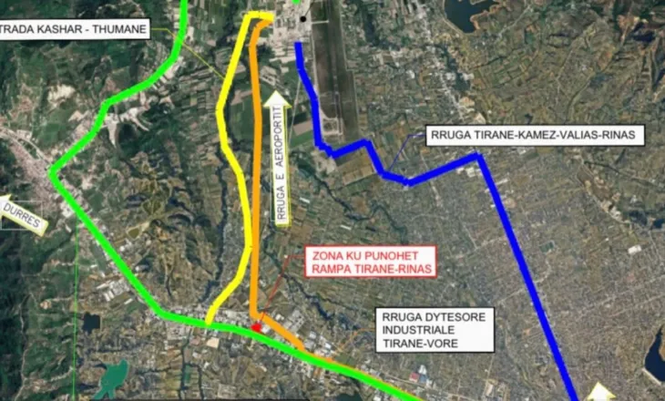 Ndërtimi i mbikalimit të Qafë Kasharit/ ARRSH me 13 dhe 14 janar bllokohet dalja Tiranë – Rinas